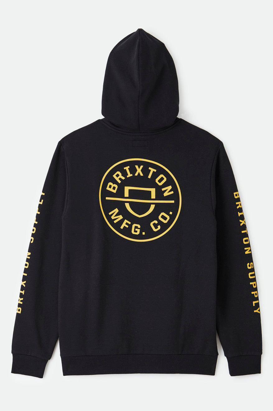 Black Crest Hood - Stylish & Comfortable Men's Hoodie for Outdoor Activities & Casual Wear