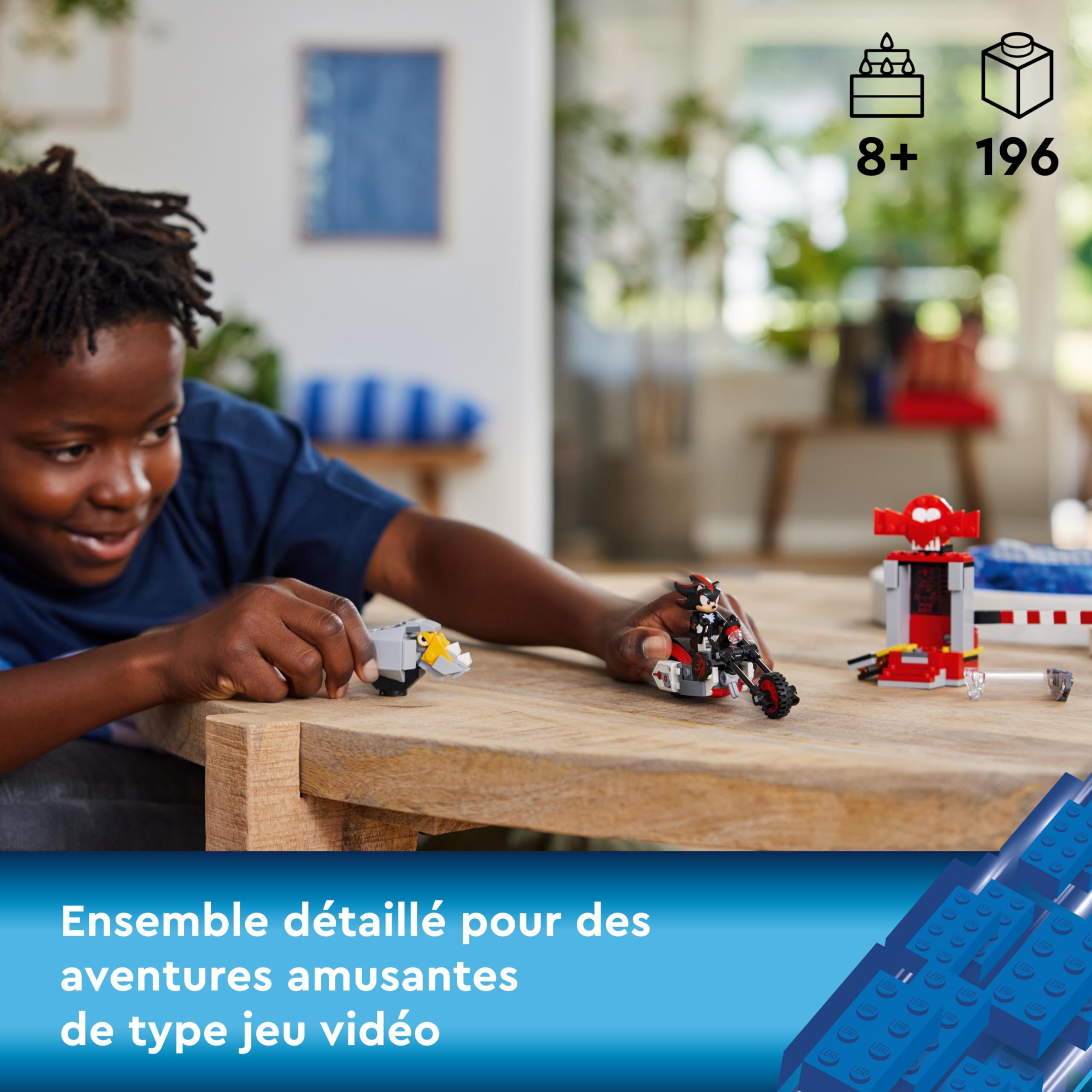 LEGO 76995 Sonic the Hedgehog Shadow's Escape Building Set - Motorcycle Toy with Sonic Game Character Figures - Perfect Gift for Gamers, Boys & Girls Ages 8+ - Great for Playtime, Collecting & Sonic Themed Birthday Parties