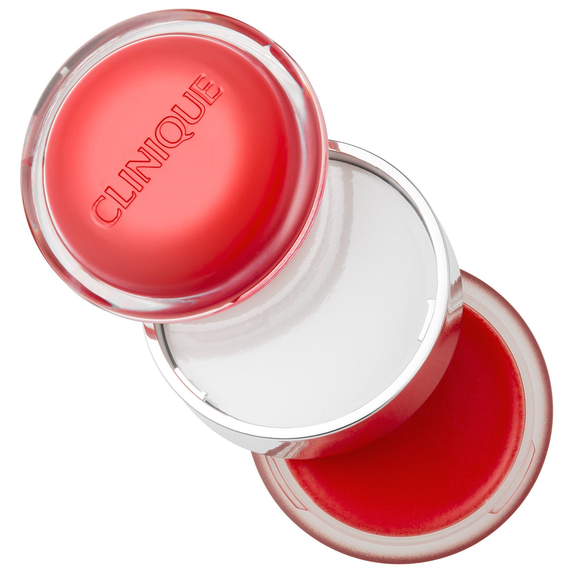 Clinique Sweet Pots Sugar Scrub & Lip Balm - 01 Red Velvet, 0.41 oz | Exfoliating Lip Treatment for Soft, Smooth Lips | Perfect for Daily Use & Gift Giving