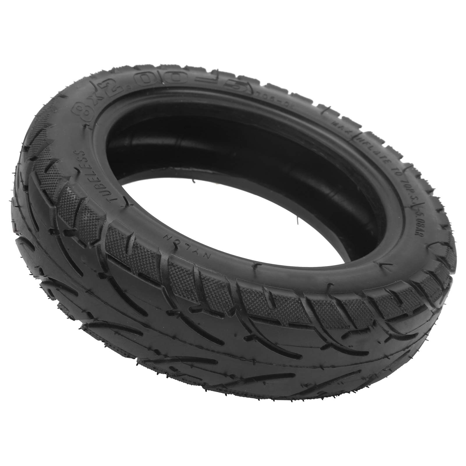 8 Inch Electric Scooter Tire - 8x2.00-5 Tubeless Vacuum Wheel Replacement for E-Scooters - Perfect for Commuting, Urban Travel & Last-Mile Transportation