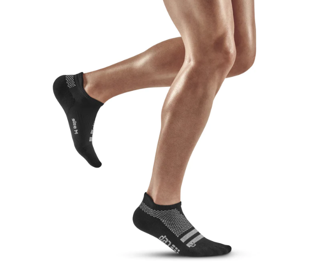 CEP Training Socks No Show - Breathable Performance Socks for Running, Gym & Sports (Black) - Stay Comfortable During Workouts & Active Lifestyle