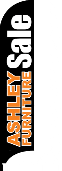 Feather Flag Banner for Ashley Furniture Sale - Outdoor Advertising Flag Only - Perfect for Store Promotions, Grand Openings & Events