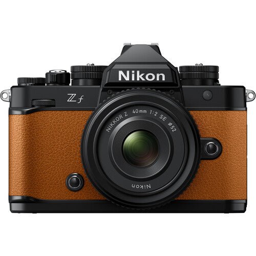 Nikon Zf Mirrorless Digital Camera (Sunset Orange) - 24.5MP Full Frame, 4K Video, for Travel & Street Photography