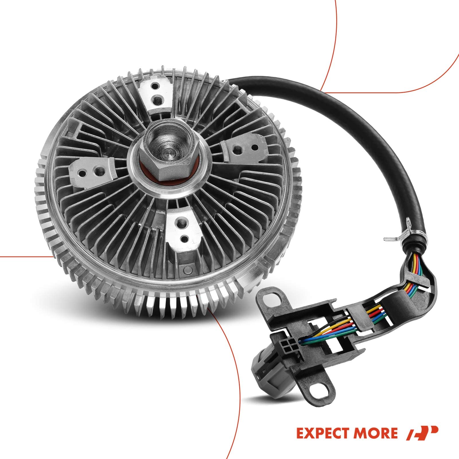 Premium Electronic Radiator Cooling Fan Clutch for Dodge Ram 2500 3500 2010-2010 & Ram 2500 3500 4500 5500 2011-2013 6.7L Diesel - Replacement Part #68155609AB - Perfect for Off-Roading & Heavy-Duty Towing