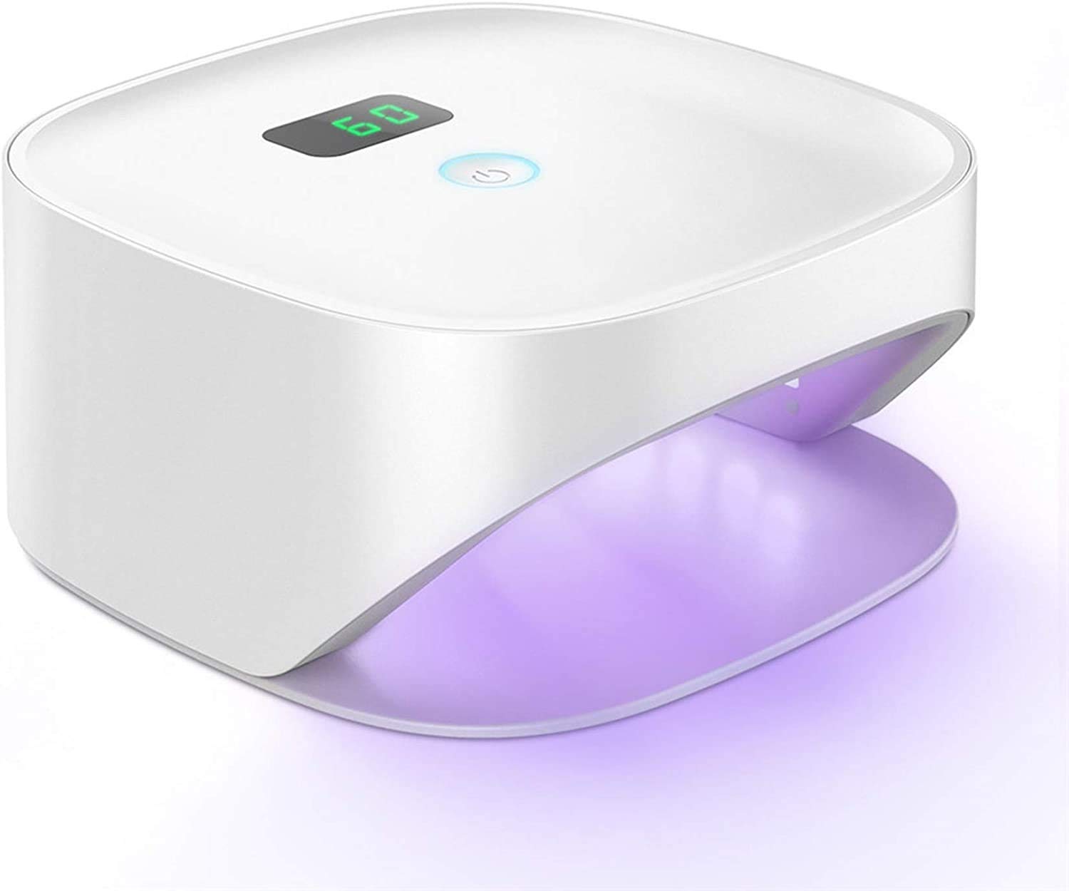 48W UV LED Nail Lamp for Gel Polish - Professional Nail Dryer with 4 Timer Settings & Auto Sensor - Portable Manicure & Pedicure Curing Light for Home & Salon Use