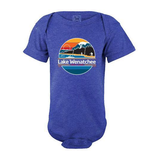 Lake Wenatchee Baby Short Sleeve Bodysuit - Soft Cotton Onesie for Newborns & Infants - Perfect for Playtime, Daycare & Family Outings