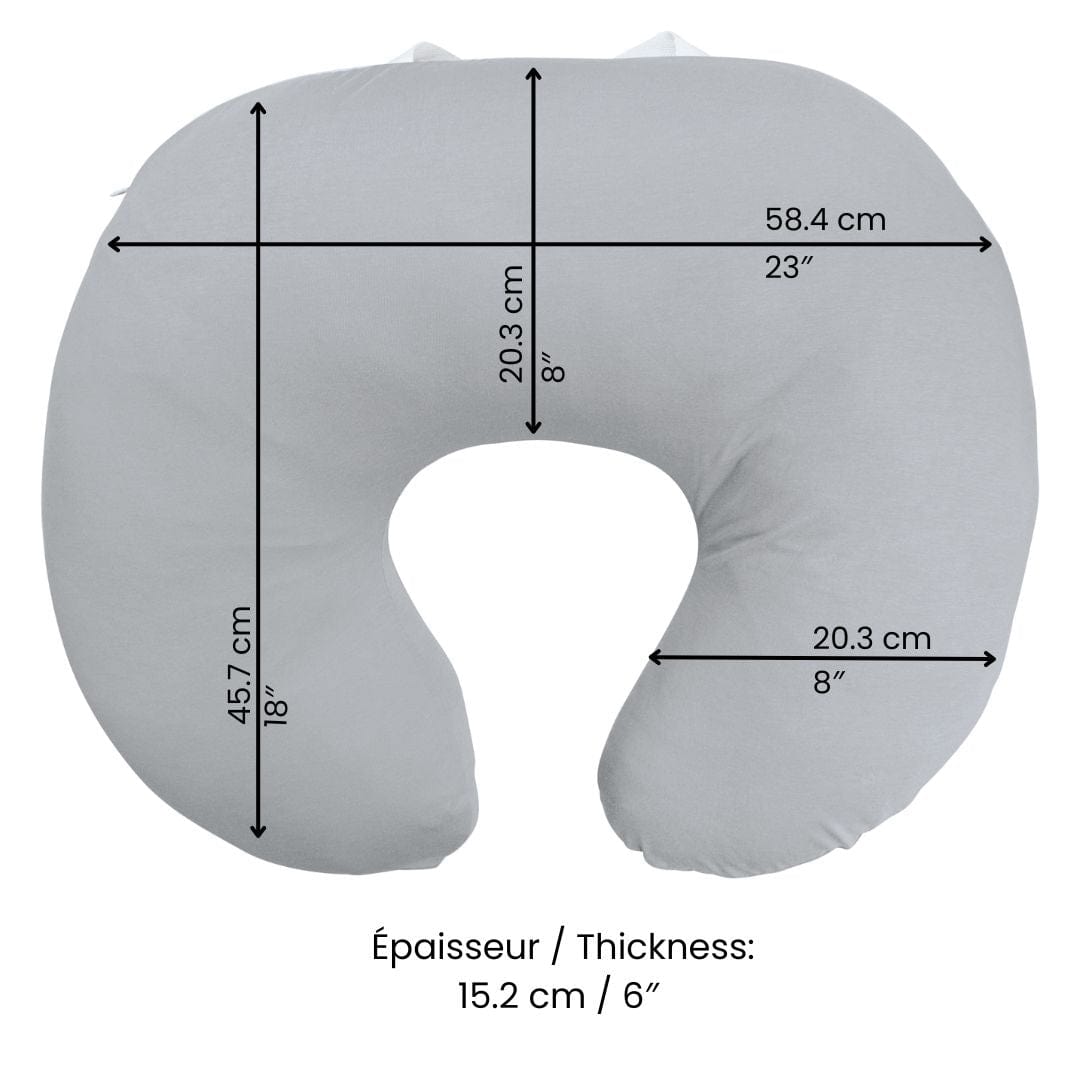 Organic Bamboo Nursing Pillow for Breastfeeding - Comfortable & Eco-Friendly Baby Support for New Moms - Perfect for Nursing, Bottle Feeding, and Tummy Time