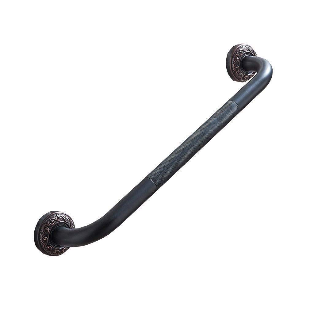European Style Copper Black Retro Bathroom Safety Handrail - Elderly & Disabled Grab Bar, Wall Mounted Toilet Support, Non-Slip Towel Rack for Seniors - Perfect for Bathroom, Shower & Toilet Safety Assistance