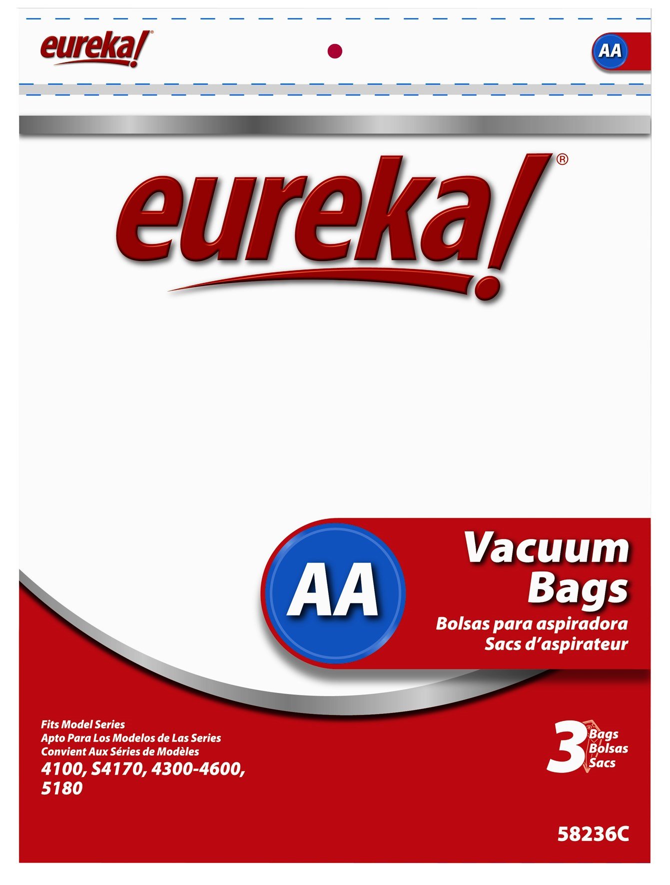 EUREKA Vacuum Cleaner Bags - Compatible with EUREKA Upright Vacuums - 6 Pack - Perfect for Home Cleaning, Pet Hair, and Allergen Removal