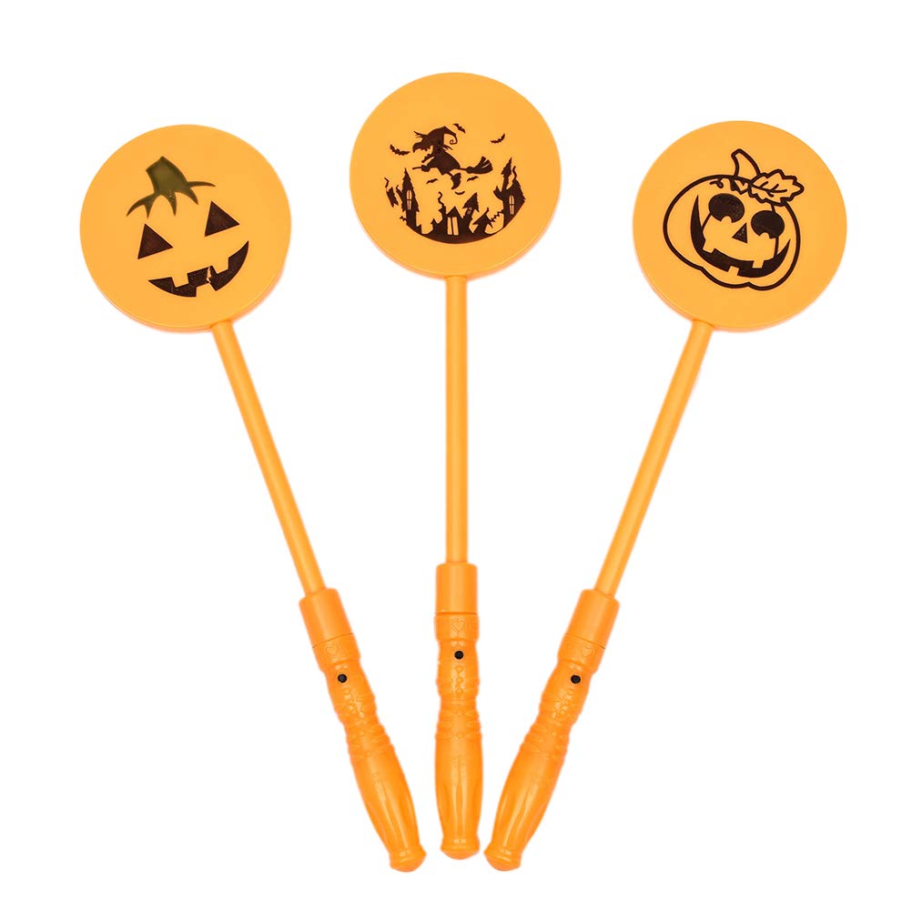 BESPORTBLE 3-Pack Glow Sticks for Babies - Bright Pumpkin Light Sticks for Halloween Decorations, Baby Toys & Child Safety - Perfect for Trick-or-Treating, Party Favors & Nighttime Play
