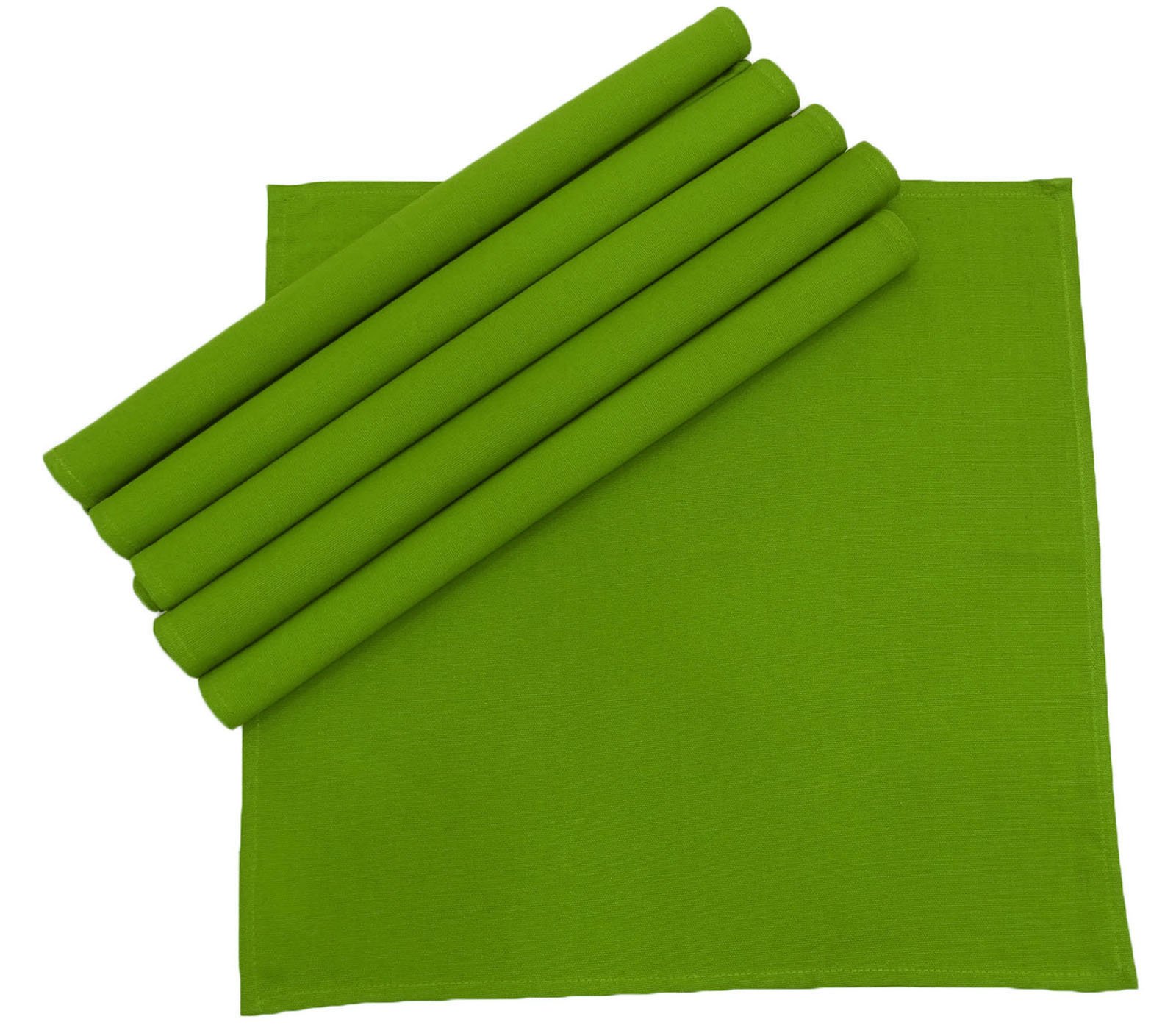Premium YUGA 100% Cotton Plain Dinner Napkins Set - 6 Pack (19x19 Inches) - Soft & Absorbent Table Linen for Formal Dining, Parties & Everyday Use
