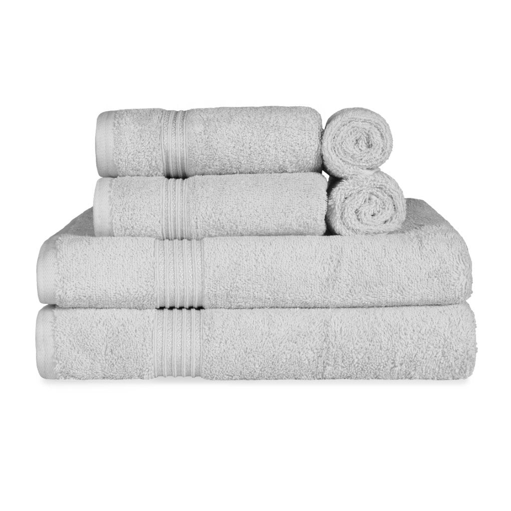 Premium 6-Piece Egyptian Cotton Towel Set - Ultra Soft, Highly Absorbent Bath Towels for Spa, Hotel & Luxury Home Use