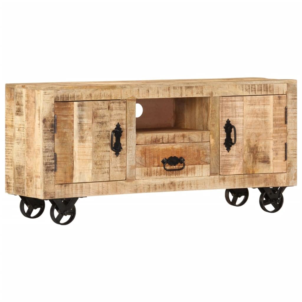 **Industrial Style TV Stand with Storage - 43.3