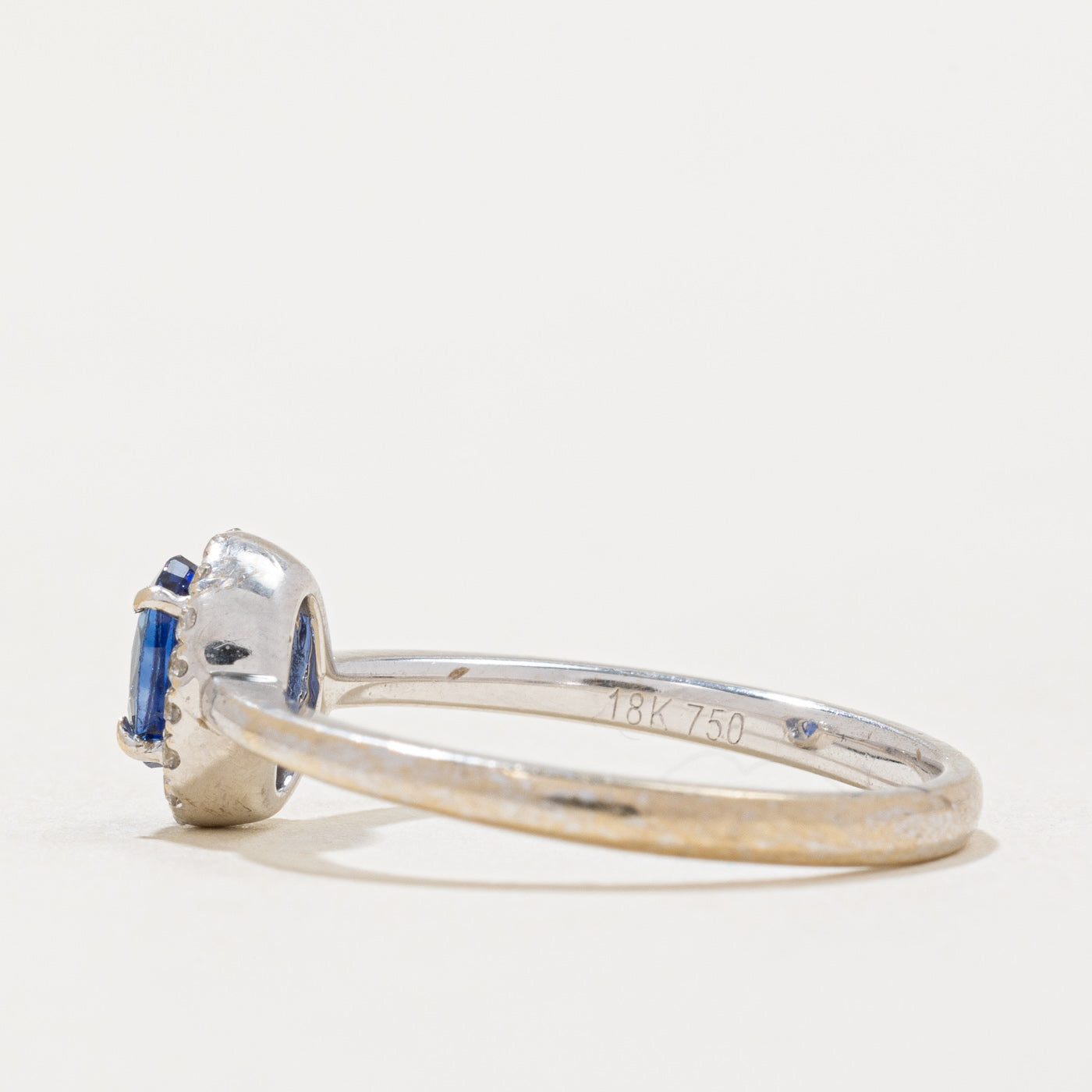 Exquisite Cornflower Blue Sapphire & Diamond Halo Engagement Ring | 0.50ct Natural Sapphire & 0.09ctw Diamonds | Size 7 | Perfect for Proposals, Anniversaries & Special Occasions