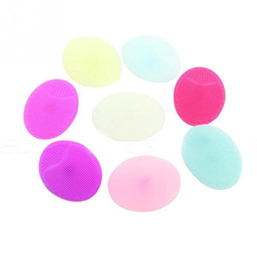 Small Silicone Face Exfoliating Brush - Gentle Blackhead Remover & Facial Cleansing Tool for Acne-Prone Skin | Perfect for Daily Skincare Routine & Travel