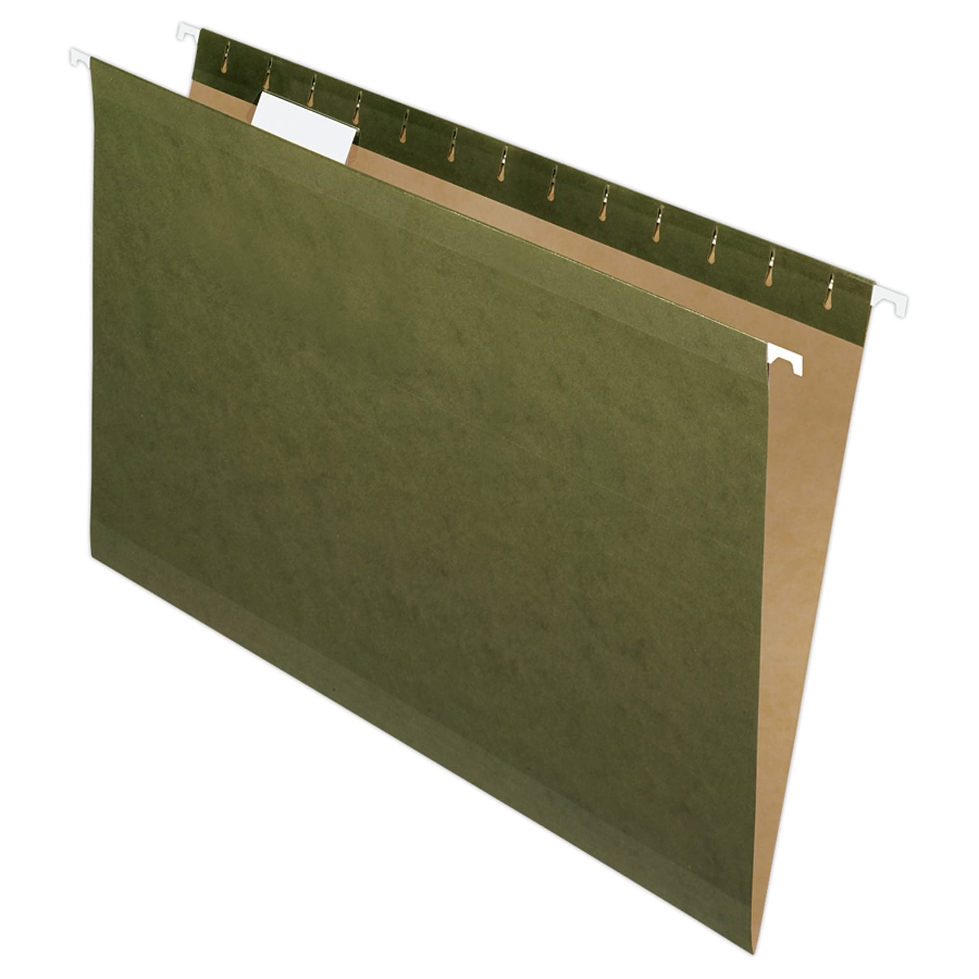 Pendaflex Reinforced Hanging Folders - Legal Size, Standard Green, 1/5 Cut, 25 per Box (4153 1/5) - Durable File Organizers for Office, Legal Documents & Home Filing Systems