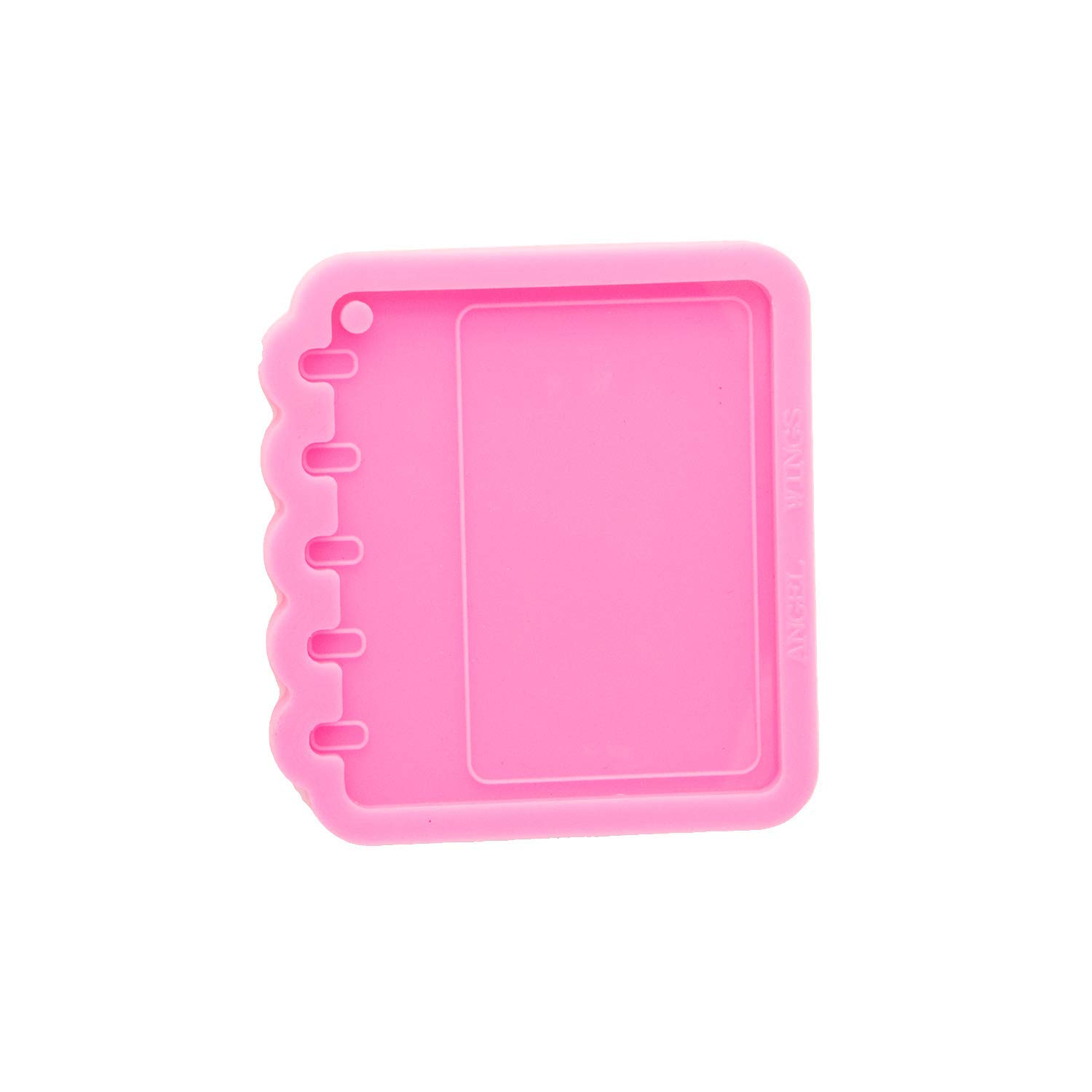 Super Glossy Resin Calendar Notebook Style Silicone Keychain Mold - Epoxy Resin Casting for Jewelry Making, DIY Crafts & Polymer Clay | Perfect for Handmade Gifts, Planner Accessories & Creative Projects