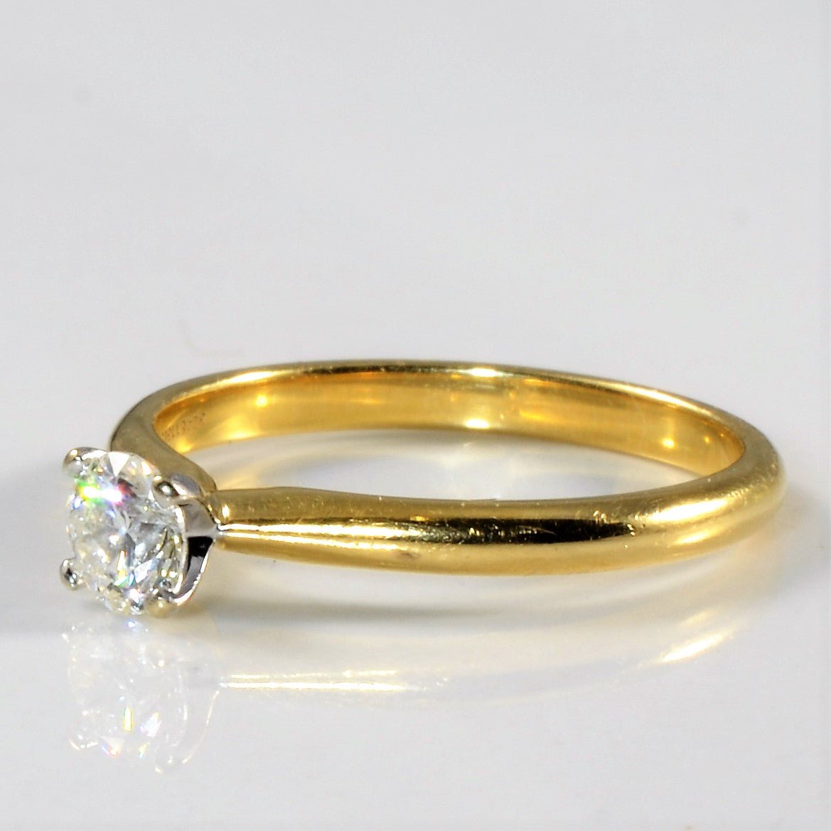 0.40ct Solitaire Diamond Engagement Ring for Women - Size 6.75 - Ideal for Proposals, Anniversaries & Wedding Bands - GIA Certified Round Cut Diamond Ring in 14K White Gold