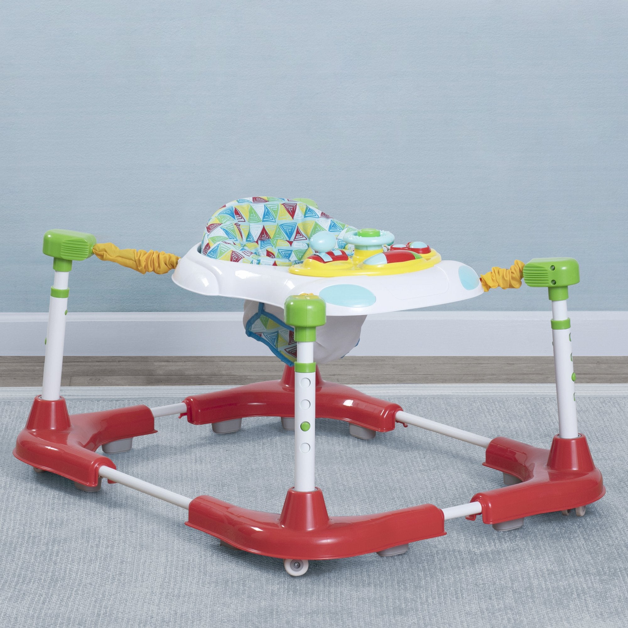 Delta Children First Steps Learn2Walk Baby Walker - Safe & Stable Toddler Walking Assistant for Early Steps - Perfect for Home, Nursery & Playtime Learning