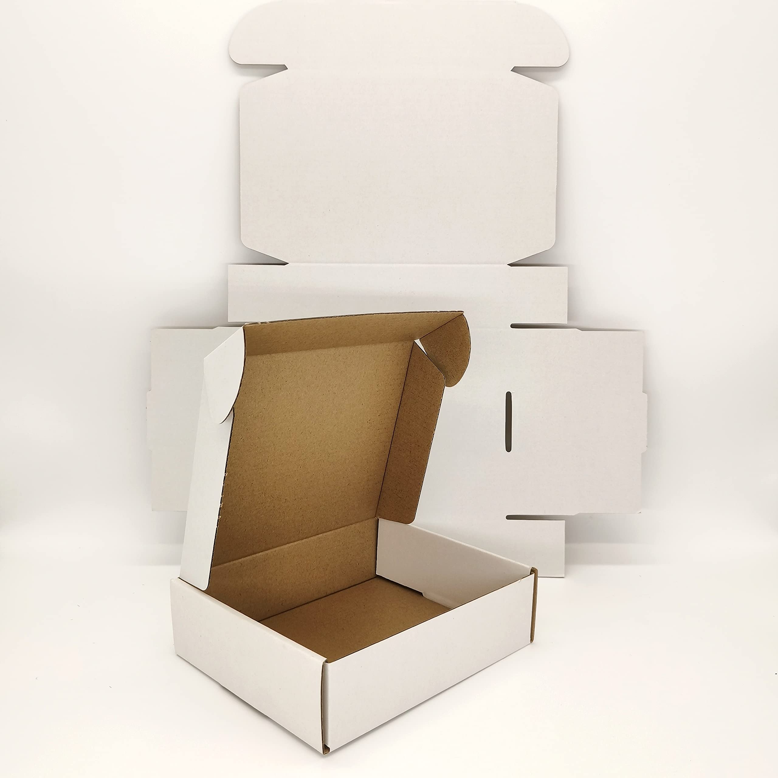 50 Pack Small White Corrugated Mailer Shipping Boxes 6x4x2 Inches - Perfect for Ecommerce, Amazon FBA & USPS Package Shipping