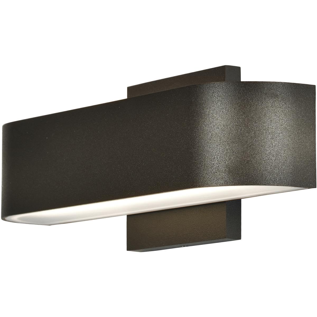 Montreal LED Outdoor Wall Light with Bronze Finish & Frosted Glass Shade - Weatherproof Exterior Sconce for Porch, Patio, Garden, and Entryway Lighting
