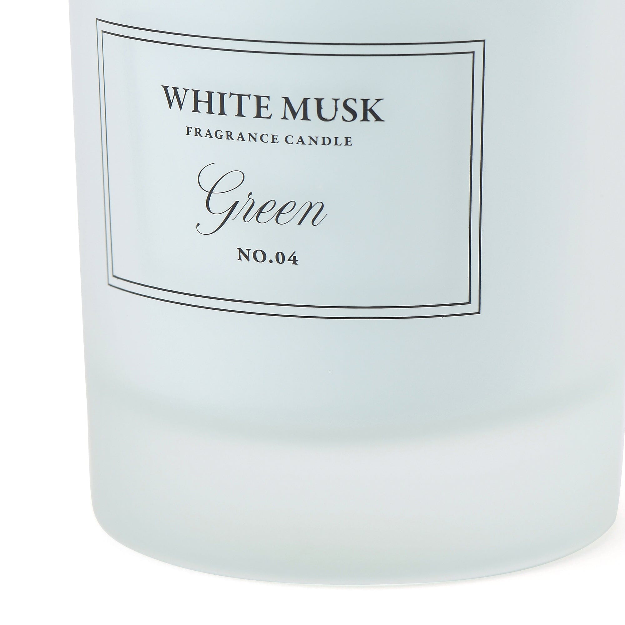 Classic White Musk Green Flower Scented Candle - Home Decor, Aromatherapy & Relaxation Gift for Bathroom, Bedroom & Living Room