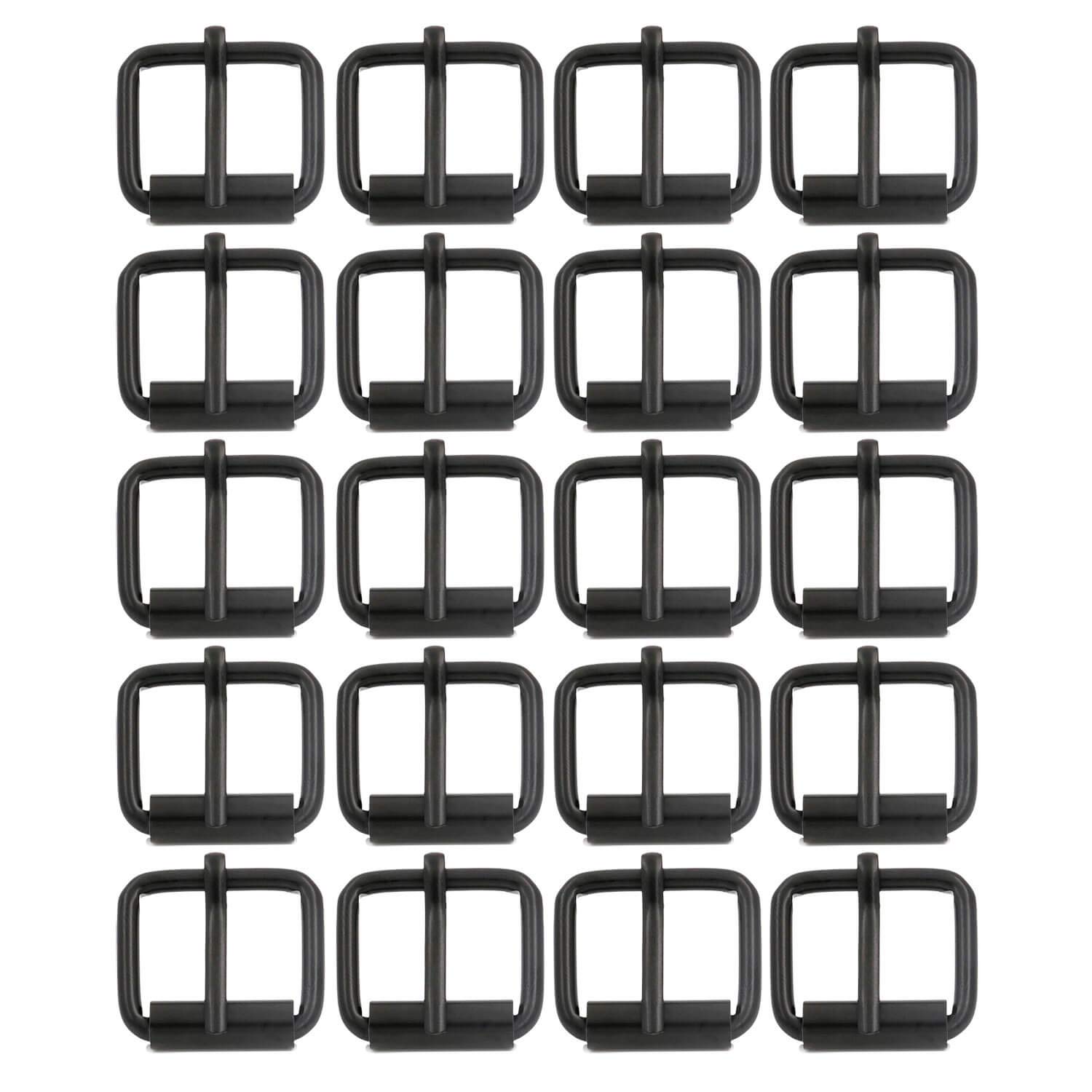 BIKICOCO 3/4 Inch Roller Buckle - Heavy Duty Metal Roller Bar Buckle for Leather Straps, Bags, Belts & DIY Craft Projects - Perfect for Handbag Repair, Luggage Straps & Leatherworking Accessories