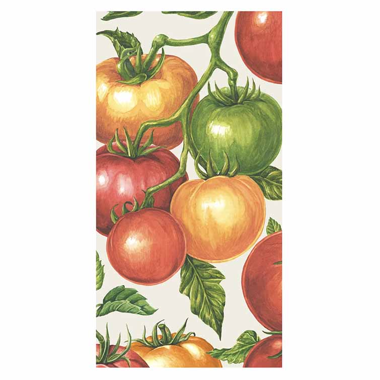 16-Pack Premium Tomato Guest Napkins - Soft, Absorbent & Elegant for Dinner Parties, Weddings & Special Events