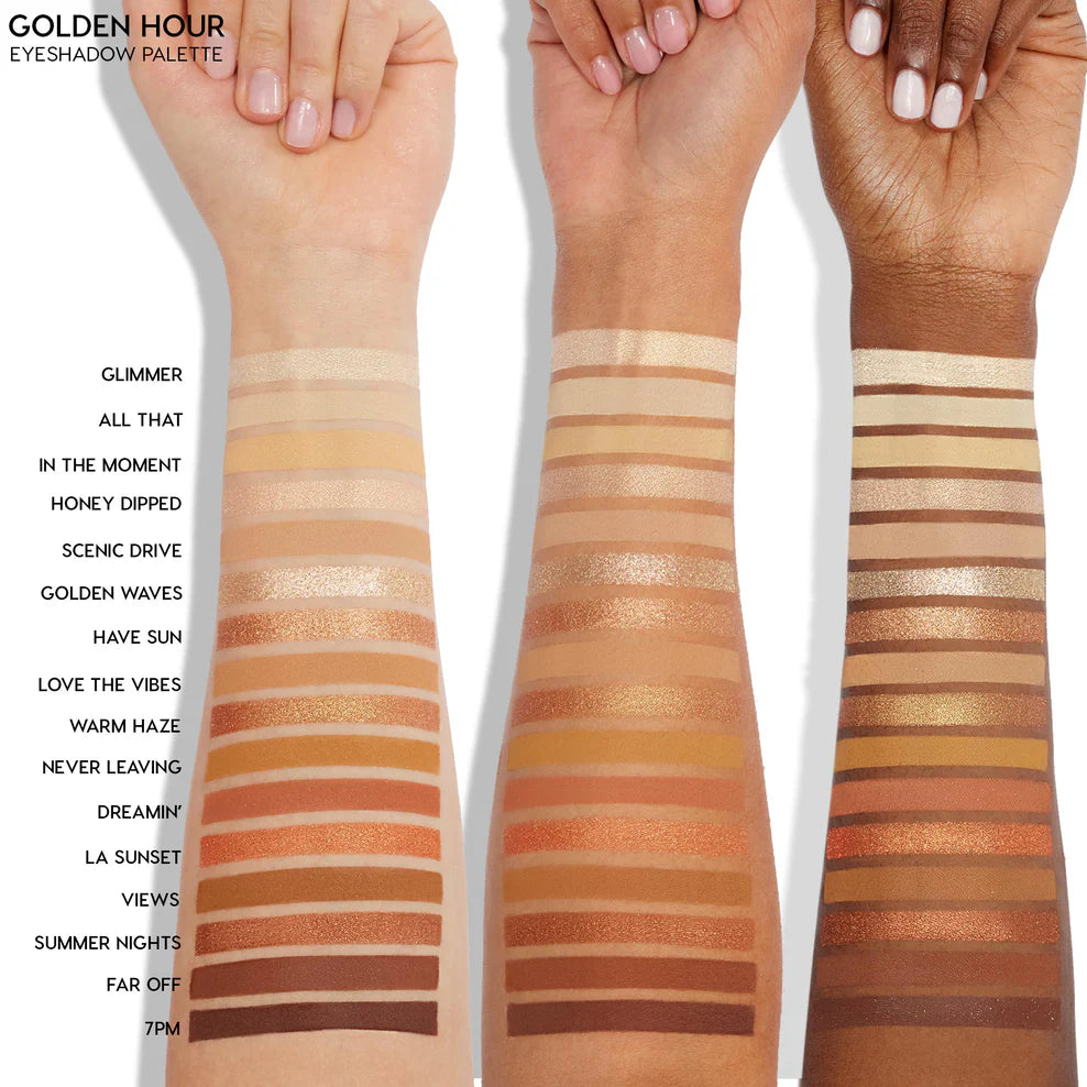 ColourPop Golden Hour Eyeshadow Palette - Highly Pigmented, Blendable Makeup for Day & Night Looks | Perfect for Parties, Weddings & Everyday Wear