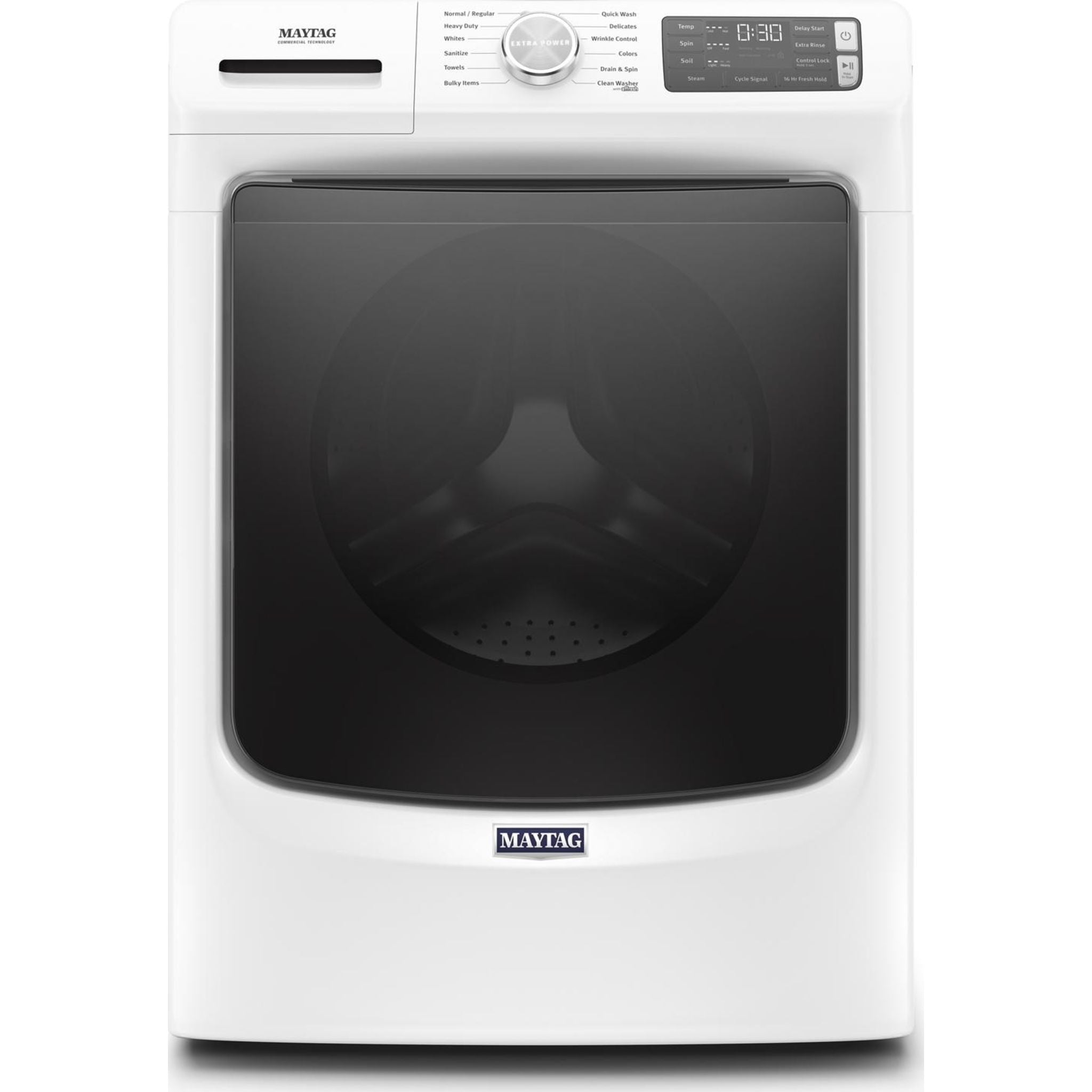 Maytag MHW6630HW 24 Inch Front Load Washing Machine - Energy Star Certified, 4.5 Cu. Ft. Capacity, White - Perfect for Laundry Rooms & Small Spaces