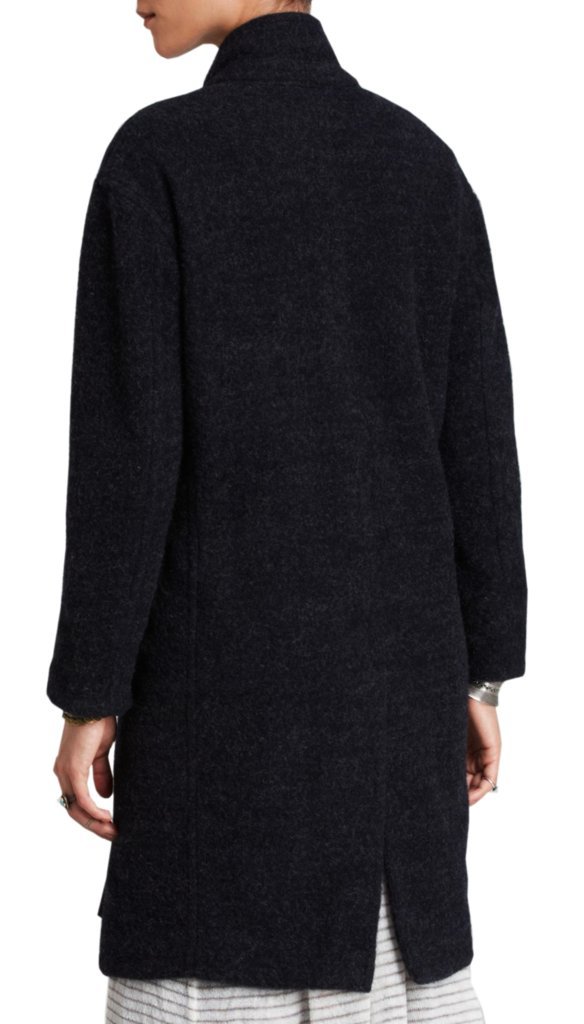 Free People Solid Long and Lean Coat - Women's Slim Fit Trench Coat for Fall & Winter | Water-Resistant Outerwear for Work, Travel & Everyday Wear