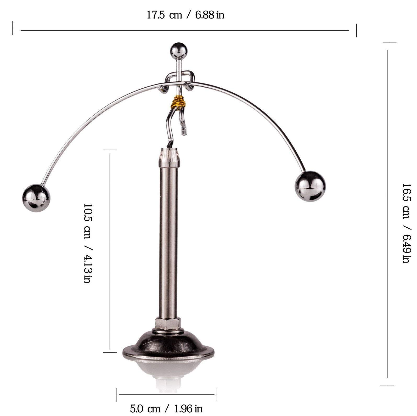 Sunnytech Art Balancing Decompression Toy - Stress Relief Science Psychology Desk Decor for Home & Office - Perfect for Anxiety Relief, Focus Enhancement, and Creative Workspace Decor (WJ121-WJ049)