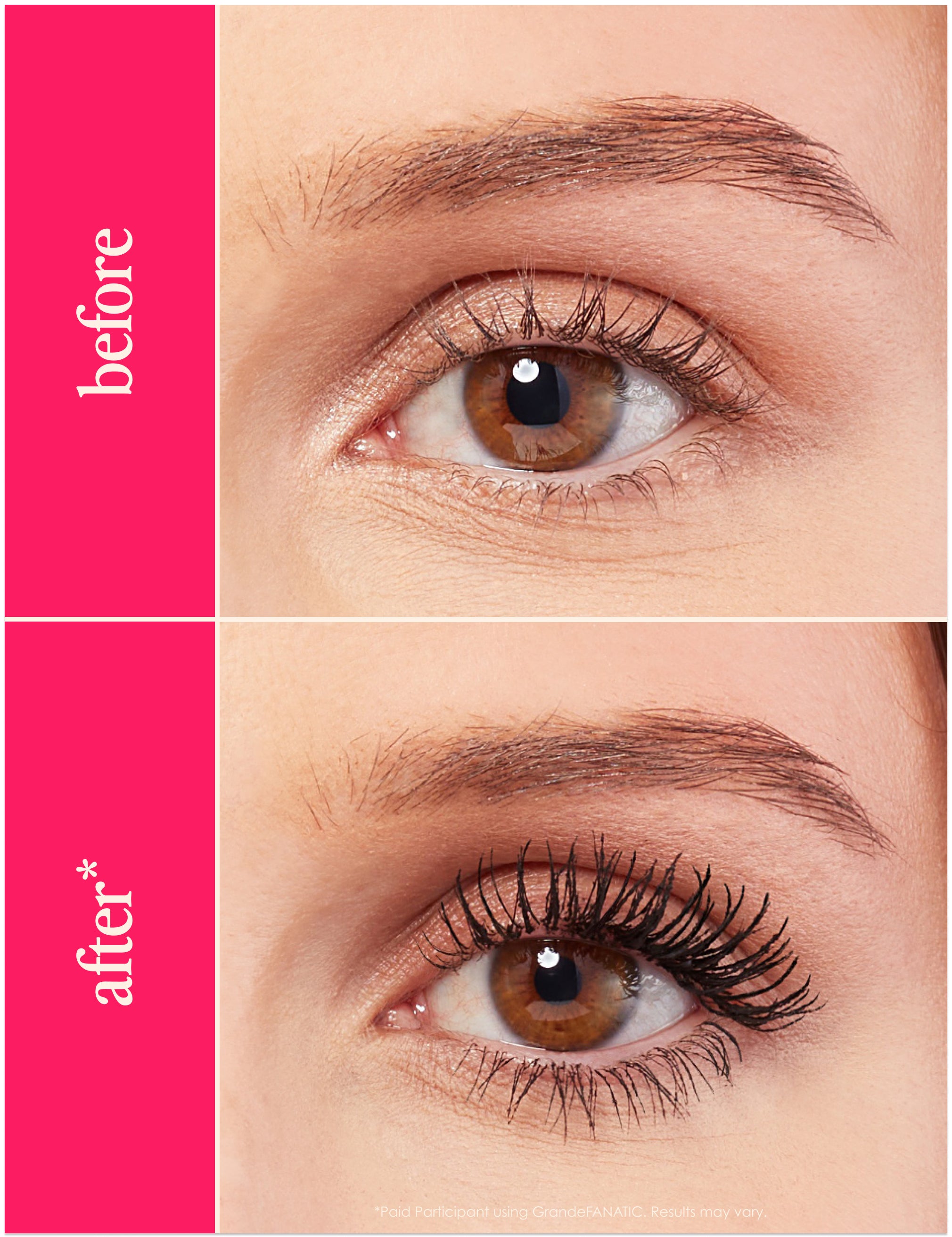GrandeFanatic Fanning Curling Mascara - Volumizing & Lengthening for Dramatic Lashes | Perfect for Day to Night Makeup Looks
