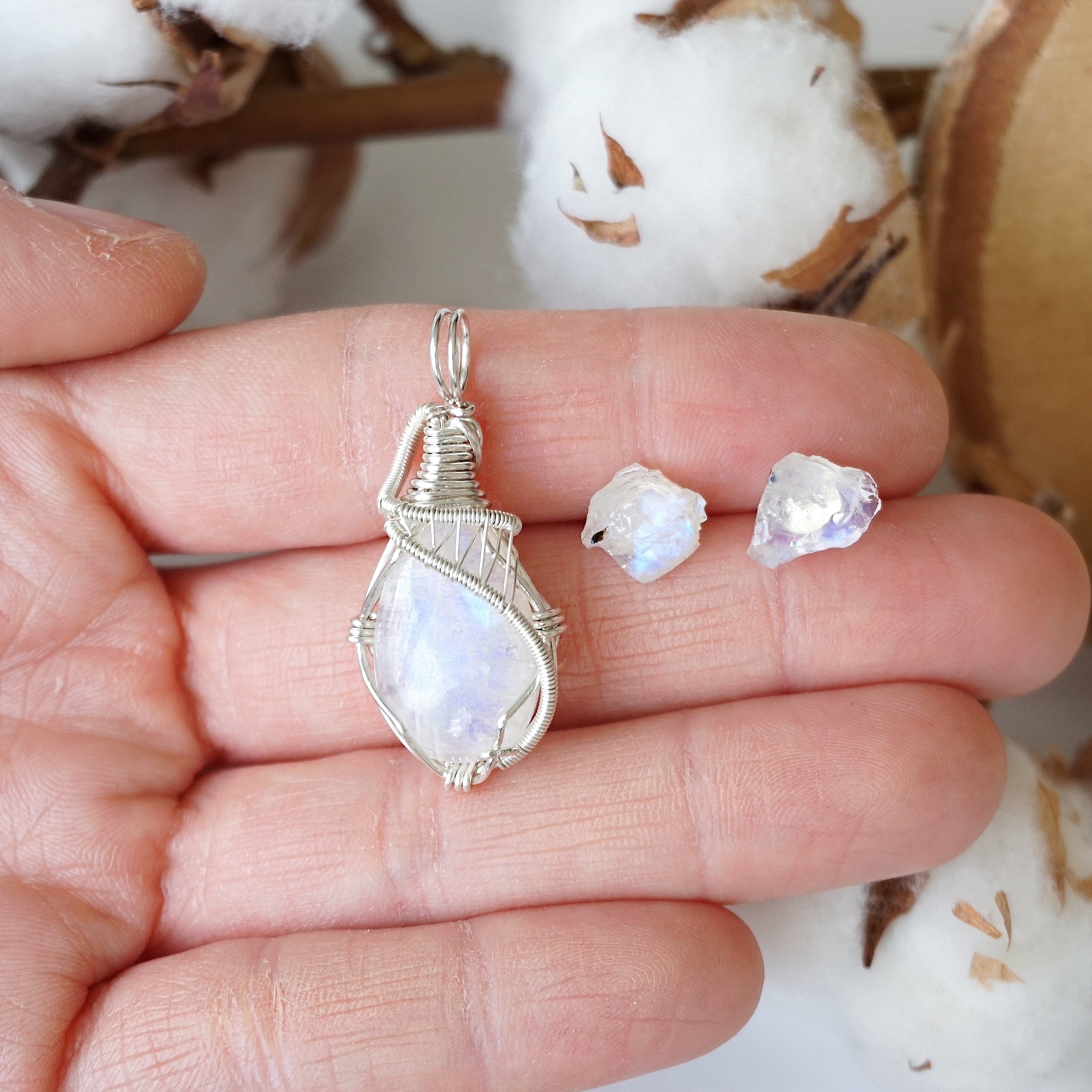 Rainbow Moonstone Jewelry Set in Sterling Silver – Perfect for Birthdays, Anniversaries & Special Occasions