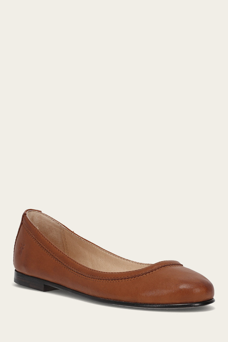 Carson Ballet Cognac Women's Flats - Comfortable & Stylish Shoes for Casual Wear, Office, and Dance