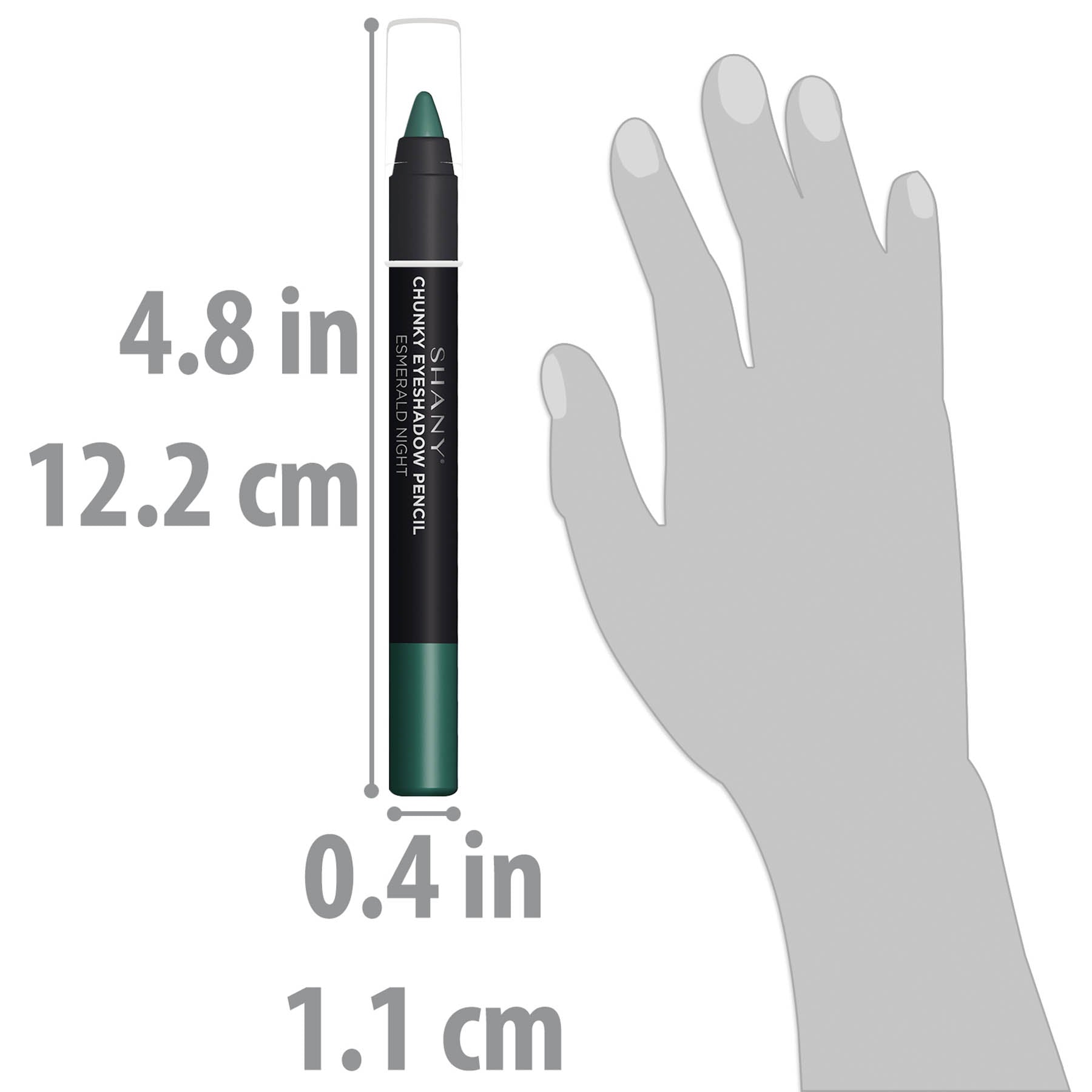 SHANY Chunky Eyeshadow Eye Pencil - Long Lasting Waterproof Eyeliner for Smokey & Bold Eye Makeup | Perfect for Party, Night Out & Special Occasions