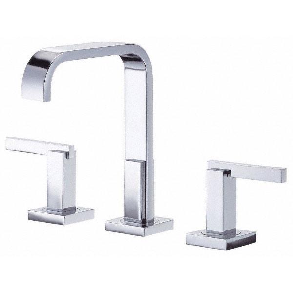 Danze Sirius Chrome Modern Trimline High Spout Widespread Bathroom Faucet - Sleek Chrome Finish for Contemporary Bathrooms, Perfect for Vanity Sinks and Powder Rooms