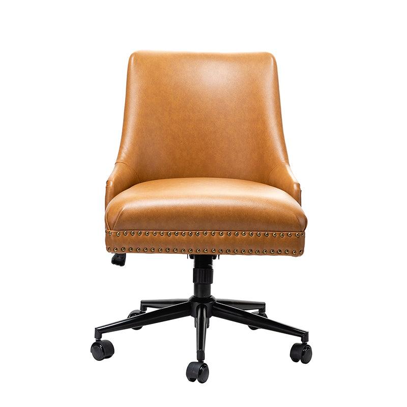 Juniper Vegan Leather Office Chair - Ergonomic Executive Desk Chair for Home & Office - Eco-Friendly PU Leather, Adjustable Height, Comfortable Seating for Long Hours