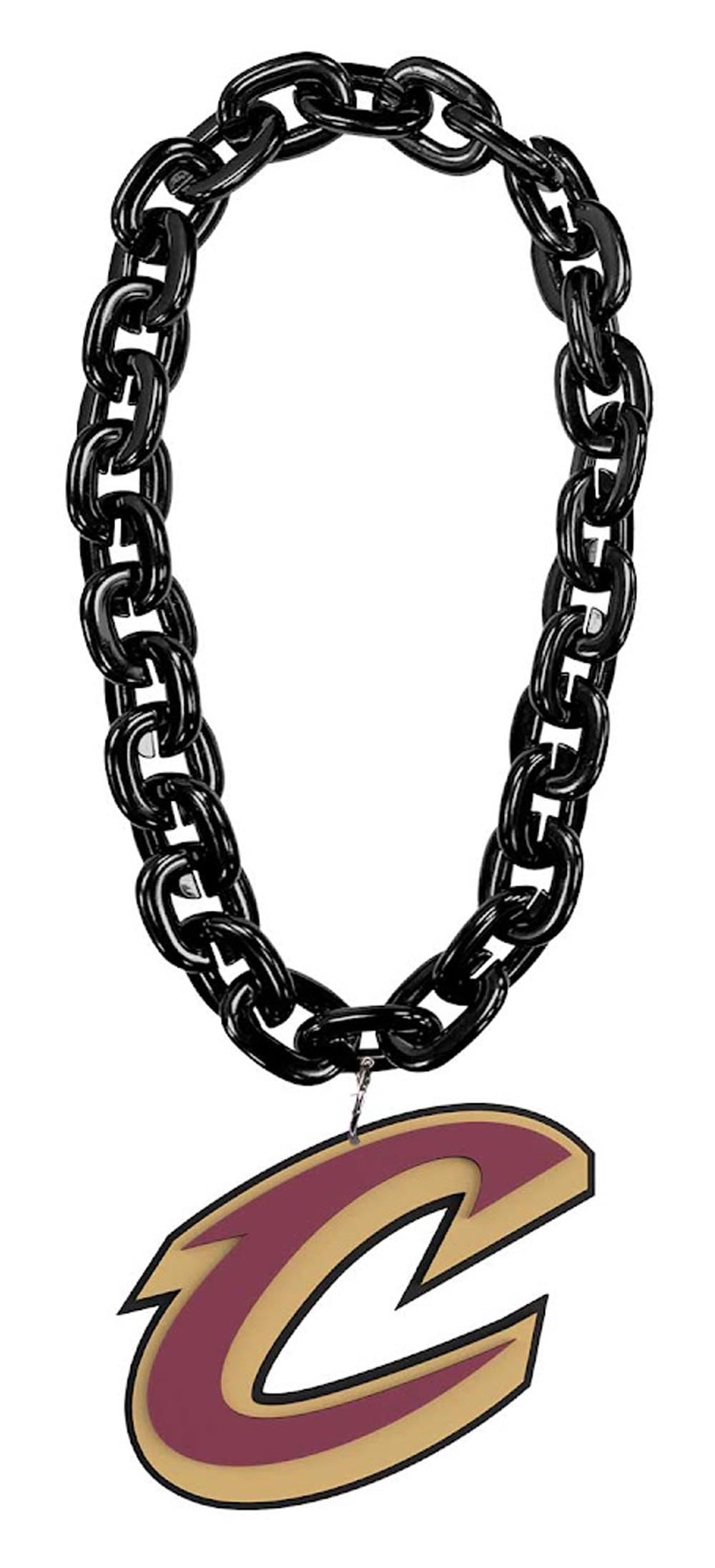 Aminco Cleveland Cavaliers NBA Basketball Fan Chain Necklace - Black - Perfect for Game Day, Sports Events & Cavs Fan Gifts