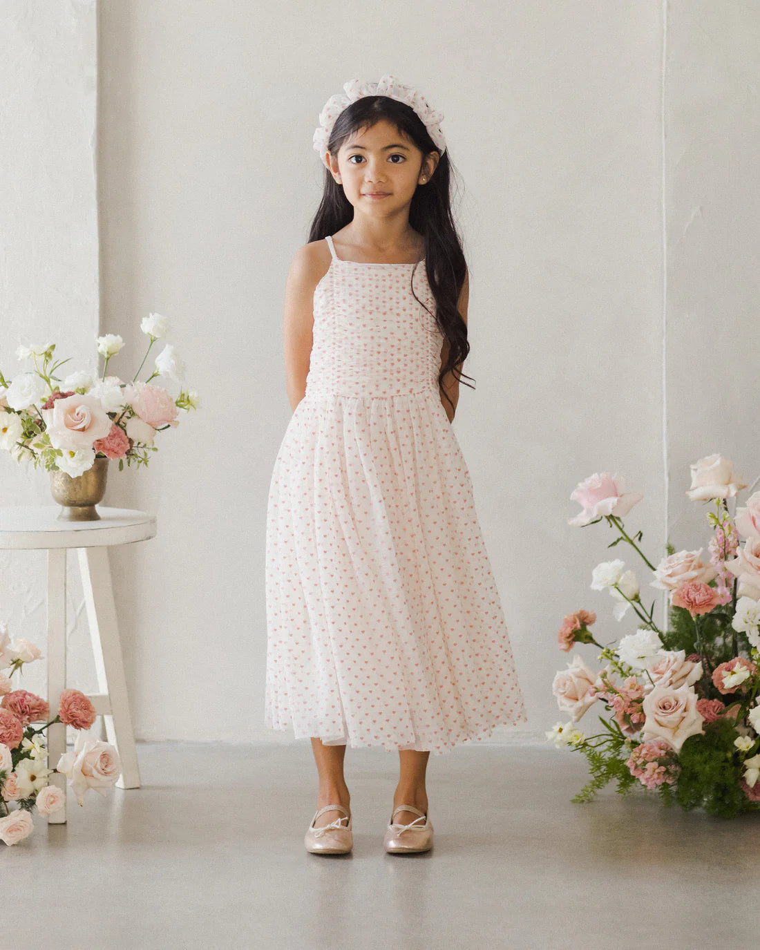 Nora Less Witley Floral Heart Print Dress - Elegant Women's Summer Dress for Casual Wear, Date Night & Special Occasions