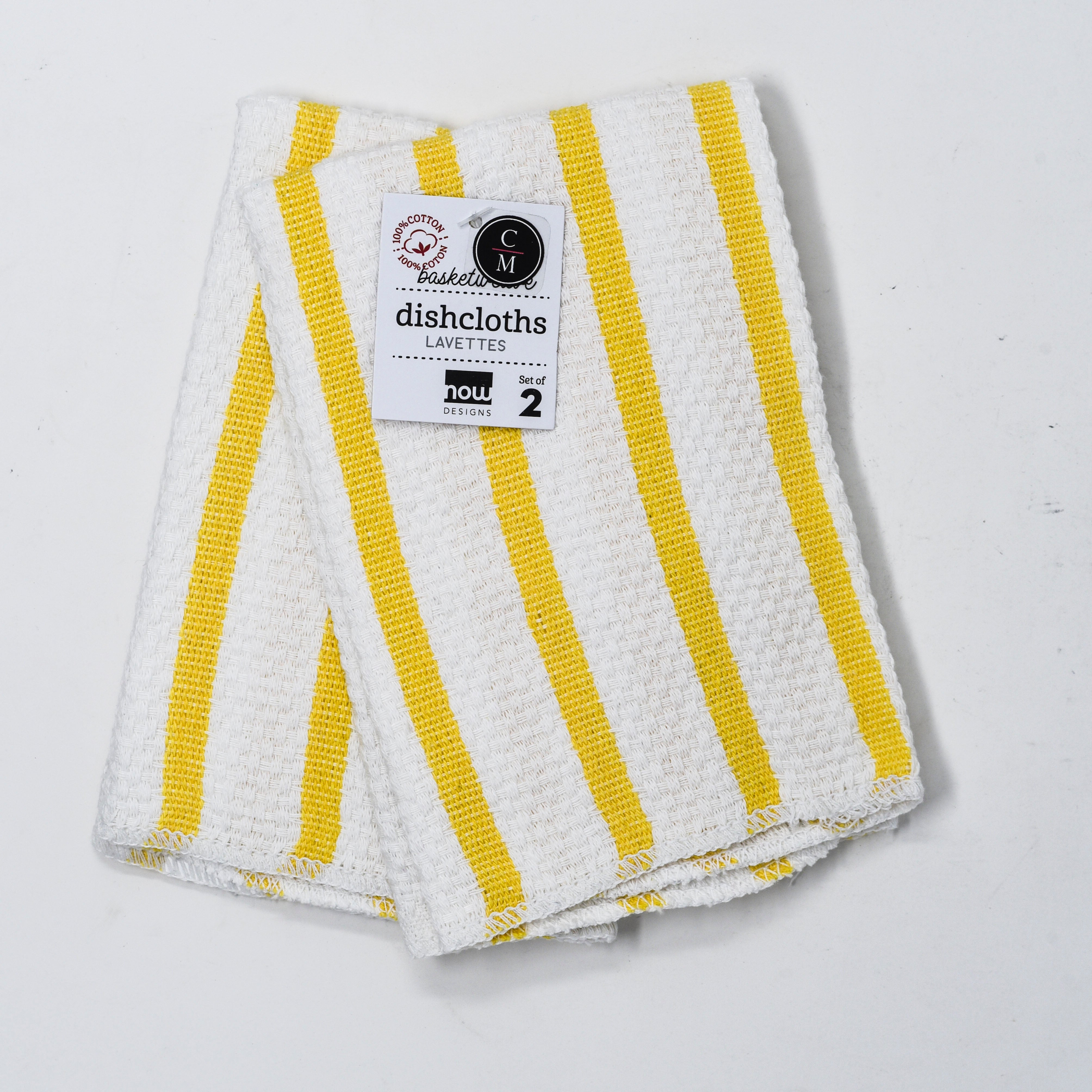 Premium Basketweave Dish Cloth Set - 100% Cotton, Absorbent & Fast-Drying Kitchen Towels for Washing Dishes, Cleaning Countertops & Hand Drying (6-Pack) - Ideal for Eco-Friendly Home, Restaurant & RV Use