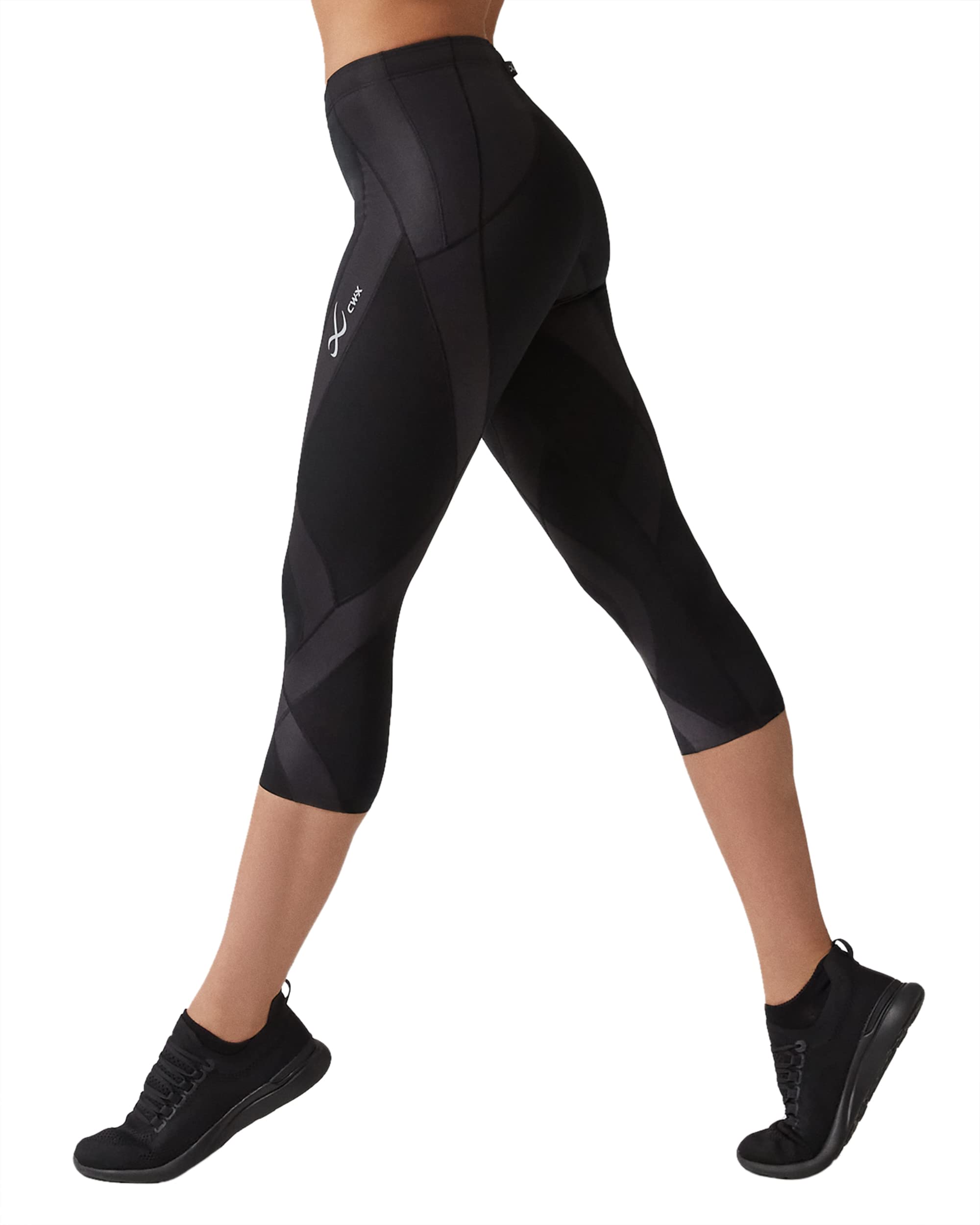 CW-X Women's Endurance Generator 3/4 Compression Tights - Joint & Muscle Support for Running, High Performance Workout Capris - Perfect for Marathon Training, Gym Sessions & Athletic Recovery