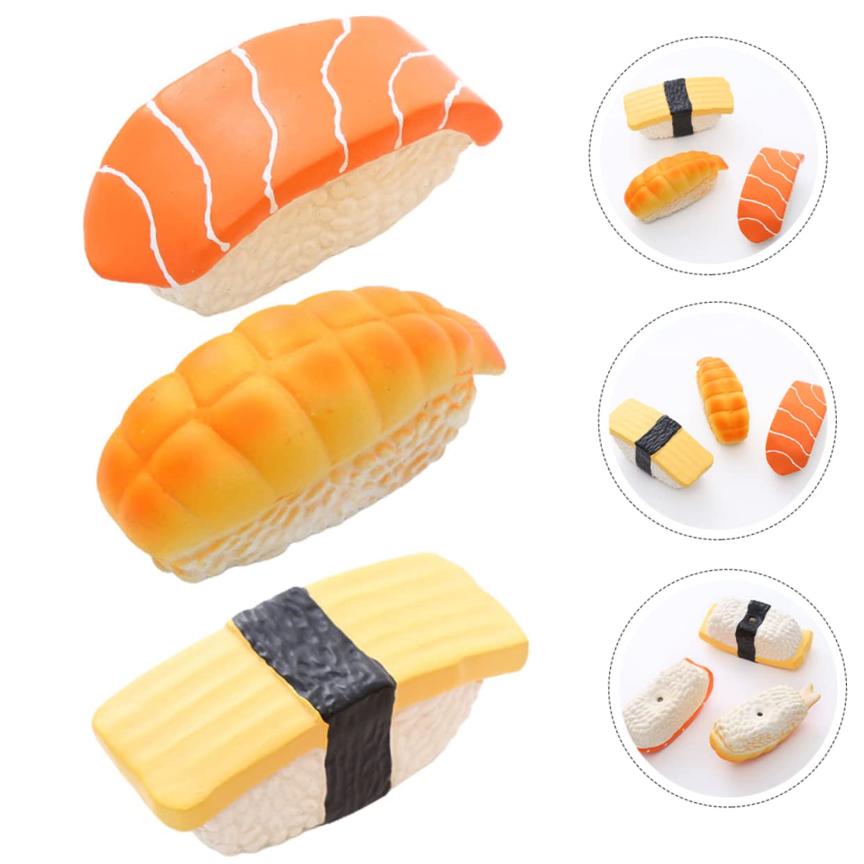 NOLITOY 3-Piece Dog Chew Toy Set - Latex Fetch, Molar Bite & Squeaky Toys for Puppy Teeth Cleaning & Playtime | Durable Rubber Chew Toys for Small & Medium Dogs