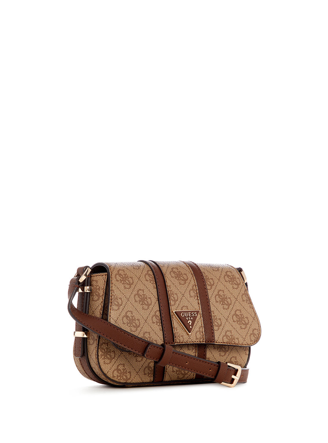 Stylish Brown Logo Noreen Mini Crossbody Bag for Women - Fashionable Small Shoulder Purse for Everyday Use, Travel & Date Nights