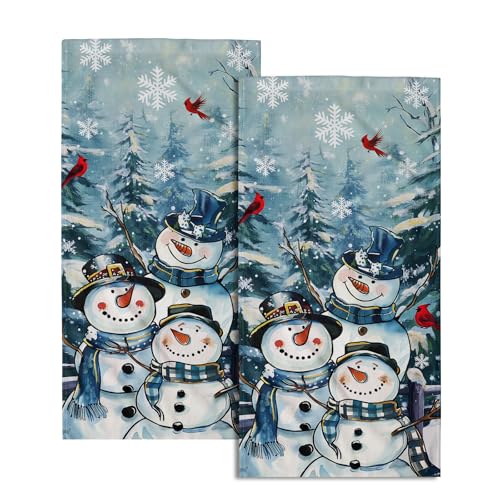 Winter Blue Snowman