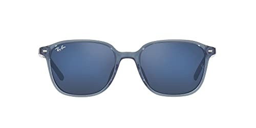 Transparent Dark Blue/Grey Mirrored Blue