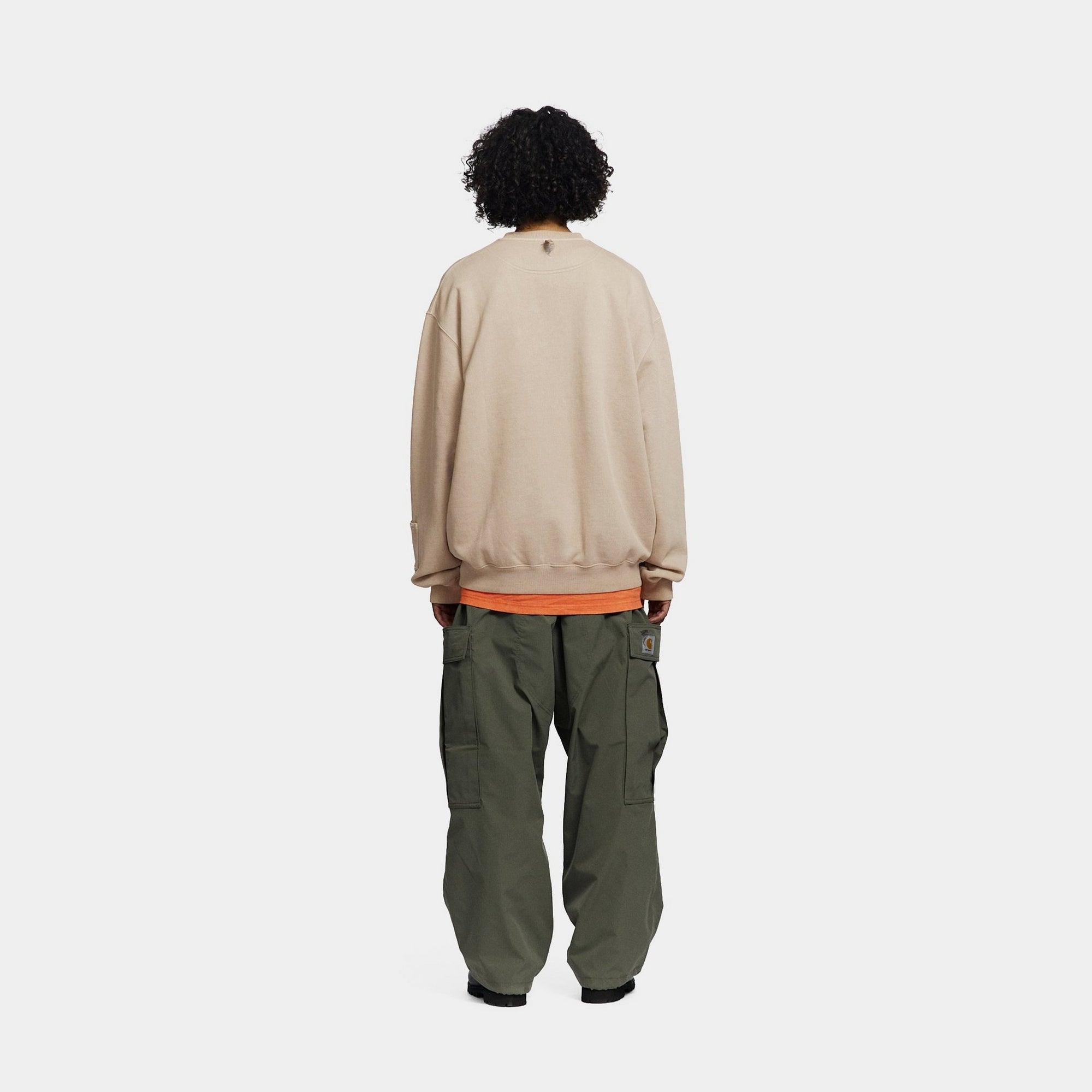 Carhartt WIP x INVINCIBLE Pigment Dyed Sweatshirt - Simply Taupe | Men's Casual Pullover Hoodie for Streetwear & Urban Fashion | Perfect for Everyday Wear & Outdoor Activities