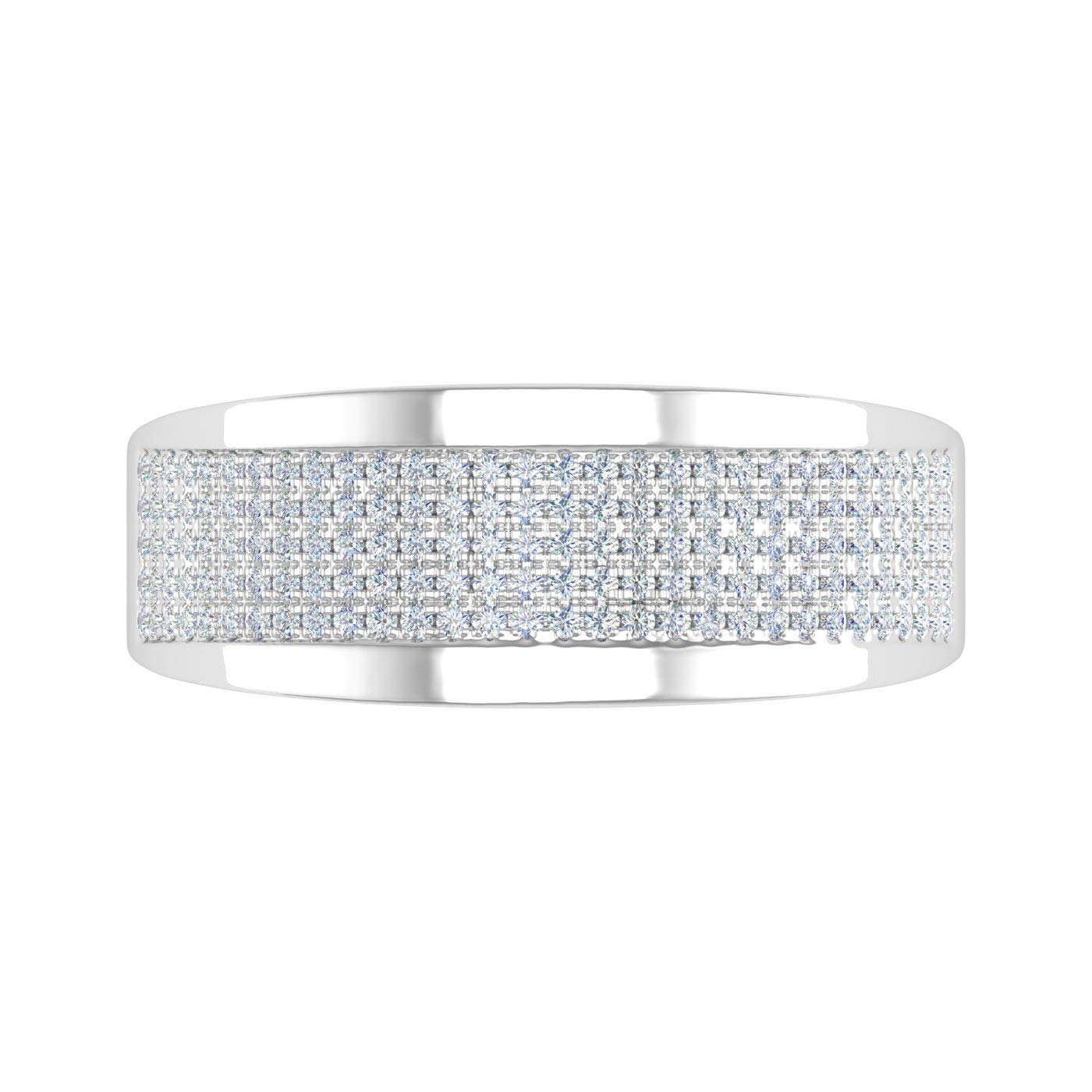 0.27 Carat Prong Set Diamond Wedding Band Ring for Women - 10K Yellow/White/Rose Gold (I1-I2 Clarity) - Perfect for Engagement, Anniversary & Bridal Jewelry Gifts