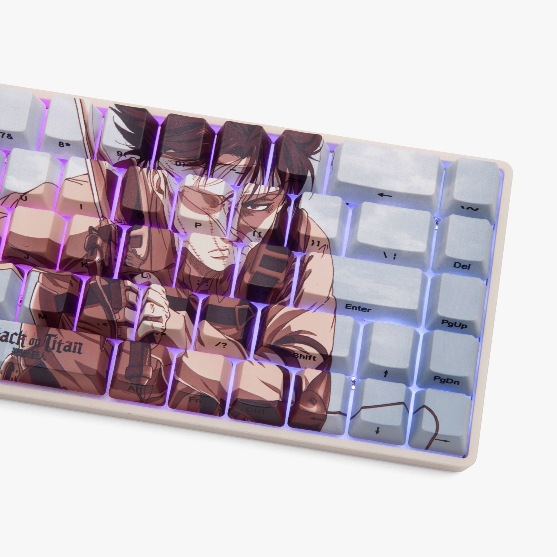 AOT2 x HG Basecamp 65% Mechanical Keyboard - Levi Edition | Compact 65% Layout, Hot-Swappable, RGB Backlit | Perfect for Gaming, Coding & Office Work