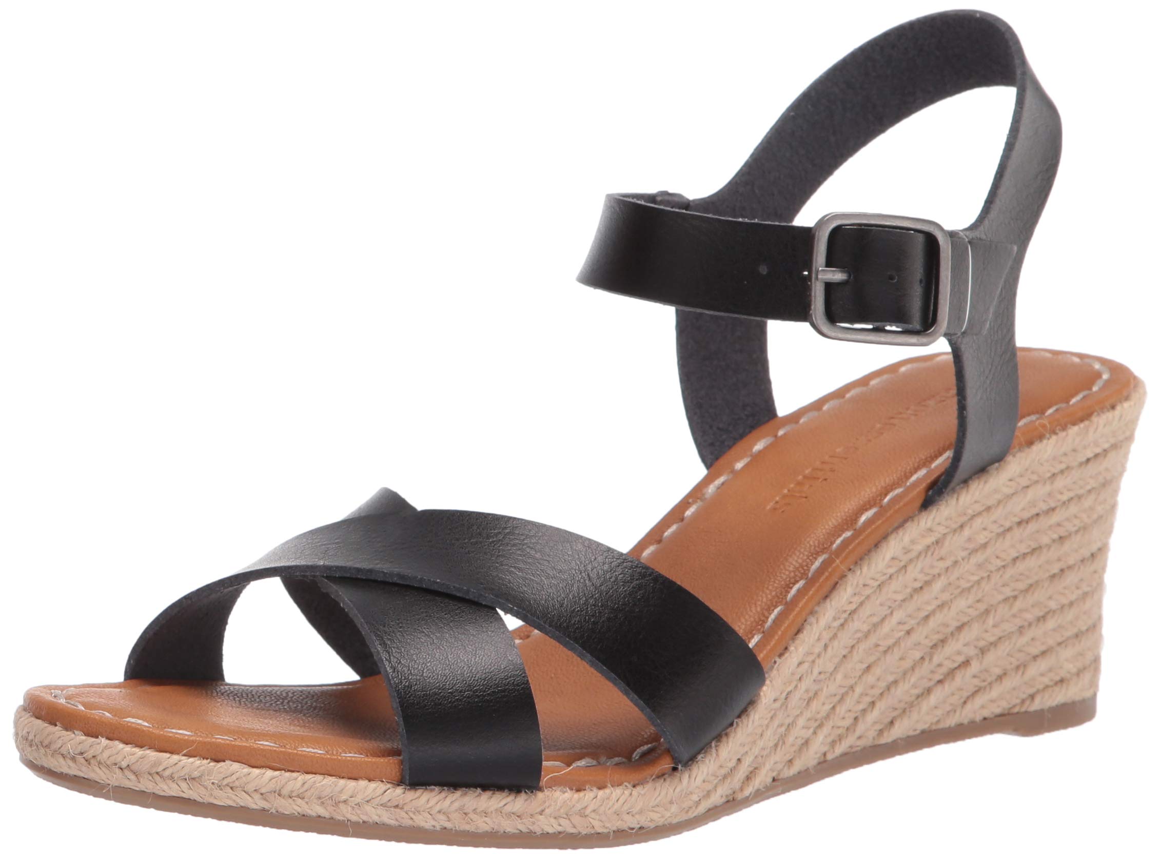 Amazon Essentials Women's Espadrille Wedge Sandals - Comfortable Summer Casual Shoes for Beach, Vacation & Outdoor Wear